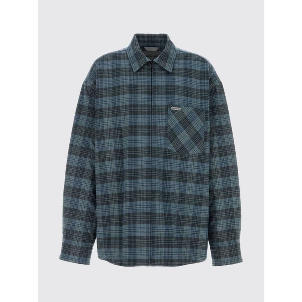 Balenciaga Shirt Men Blue